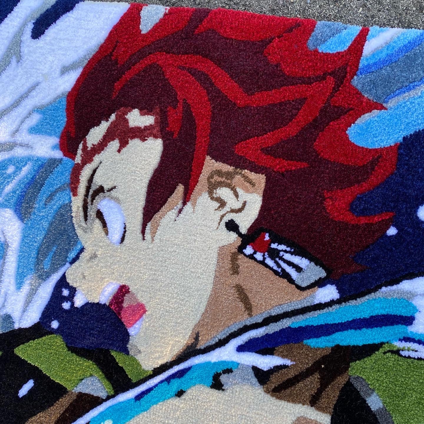 Red Hair Anime Rug