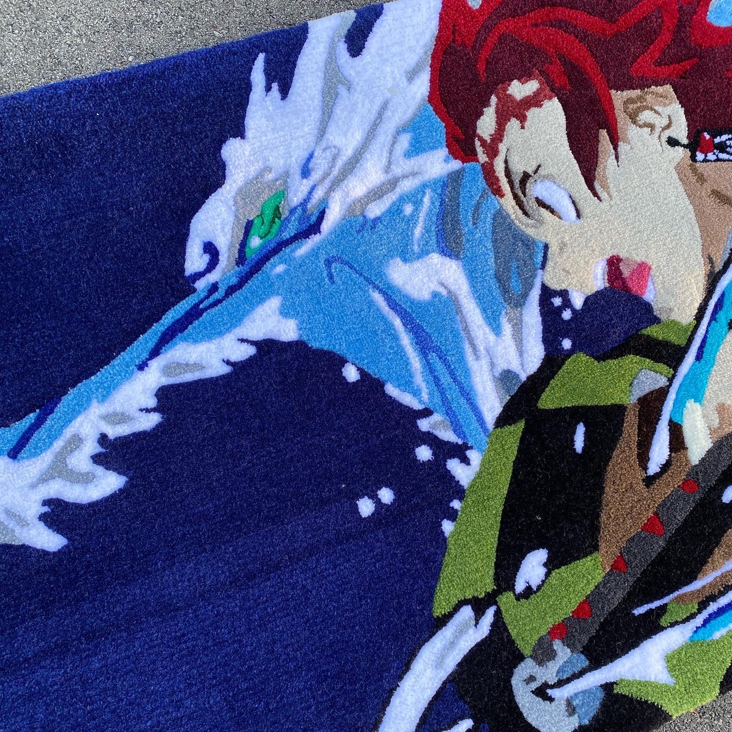 Red Hair Anime Rug