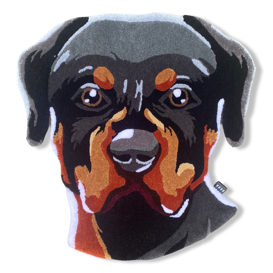 Rottweiler Dog Tufter Rug