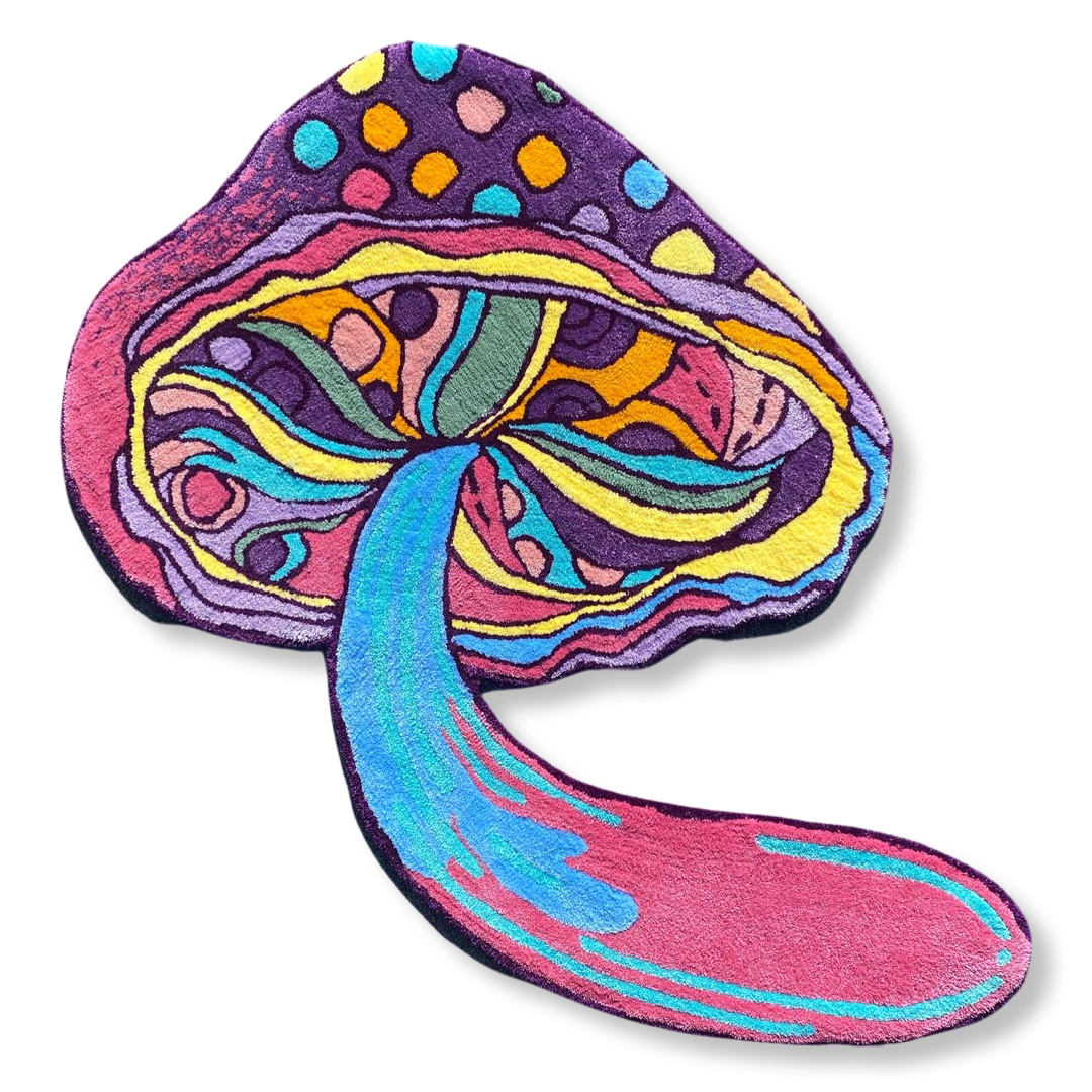 Abstract Mushroom Rug