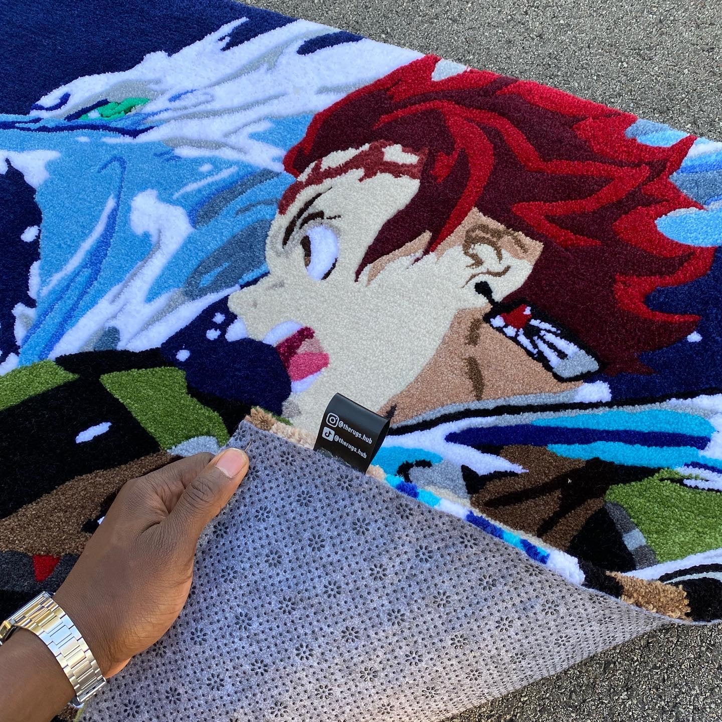 Red Hair Anime Rug