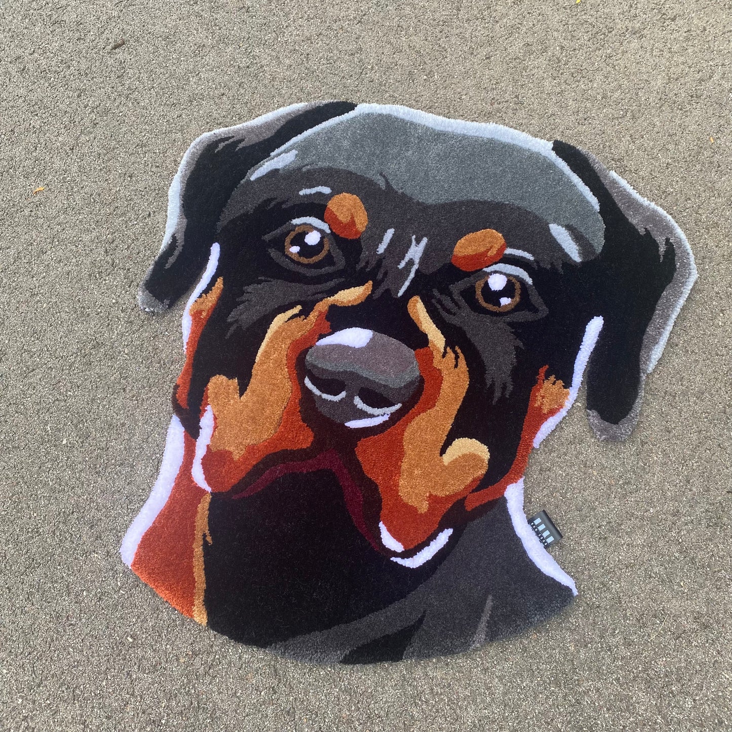 Rottweiler Dog Tufter Rug